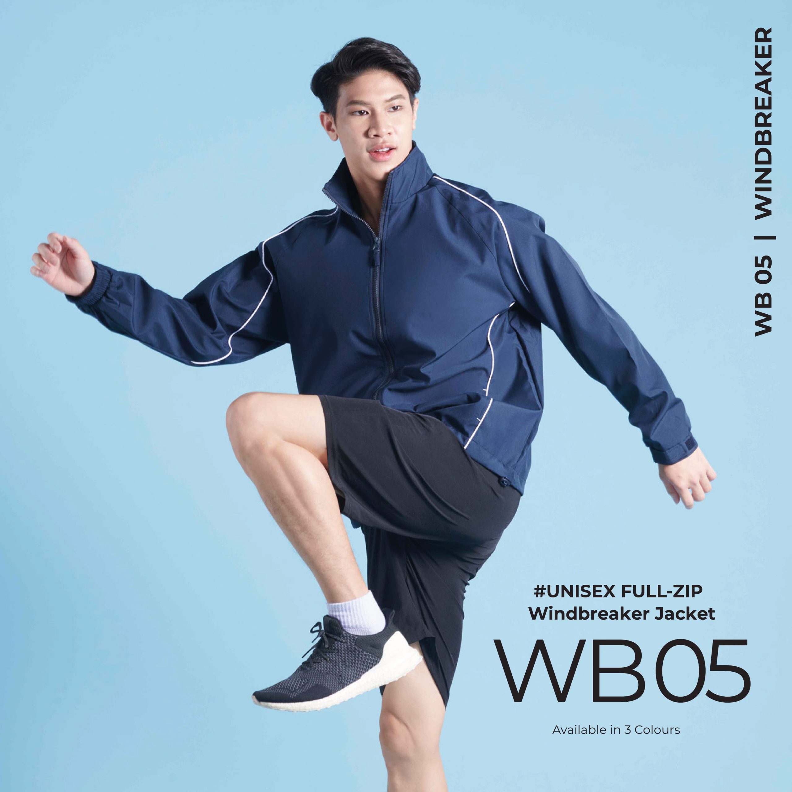 Full-Zip Windbreaker Jacket (WB05)