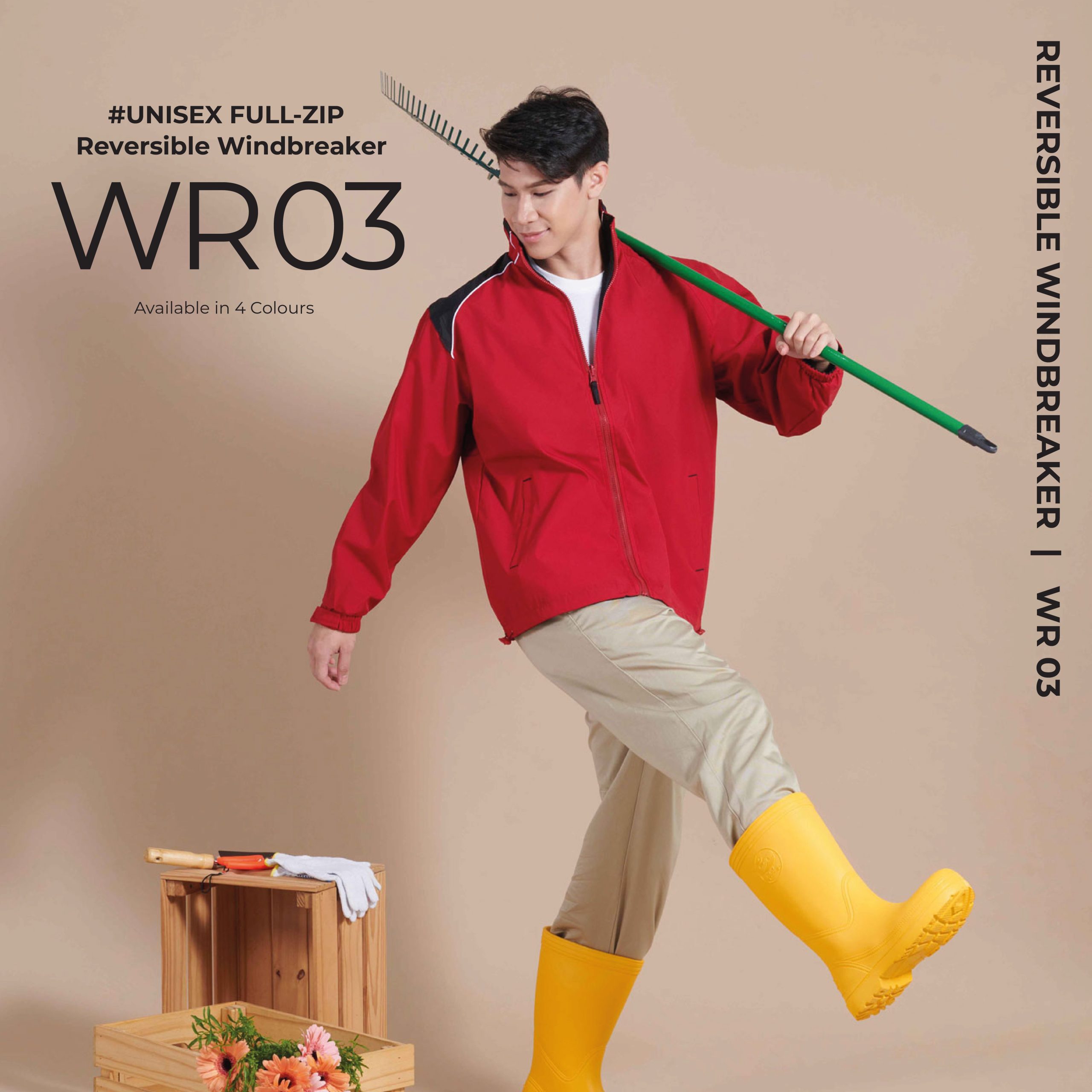 Full-Zip Reversible Windbreaker (WR03)