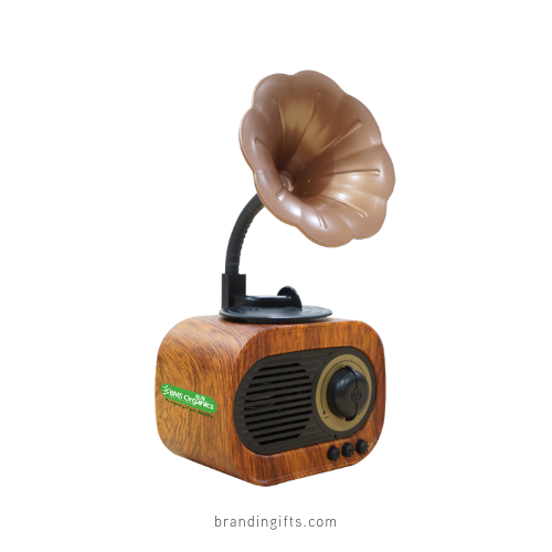 Gramophone Vintage Bluetooth Speaker with FM Radio